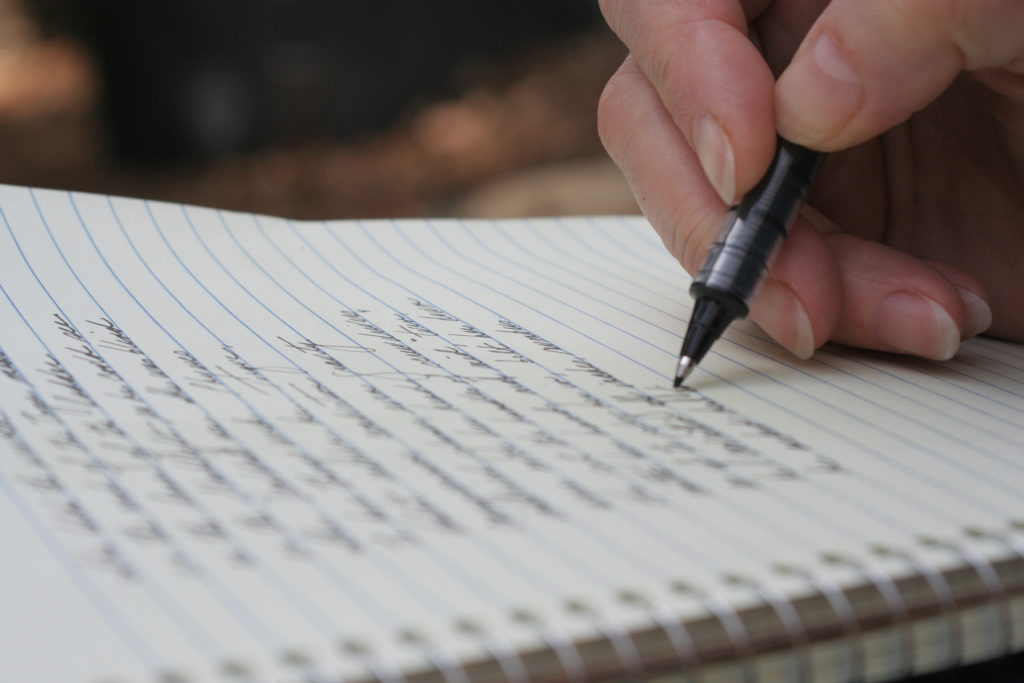 Pen and Paper Writing