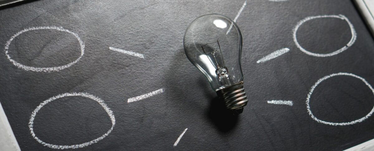 Light Bulb & Blackboard